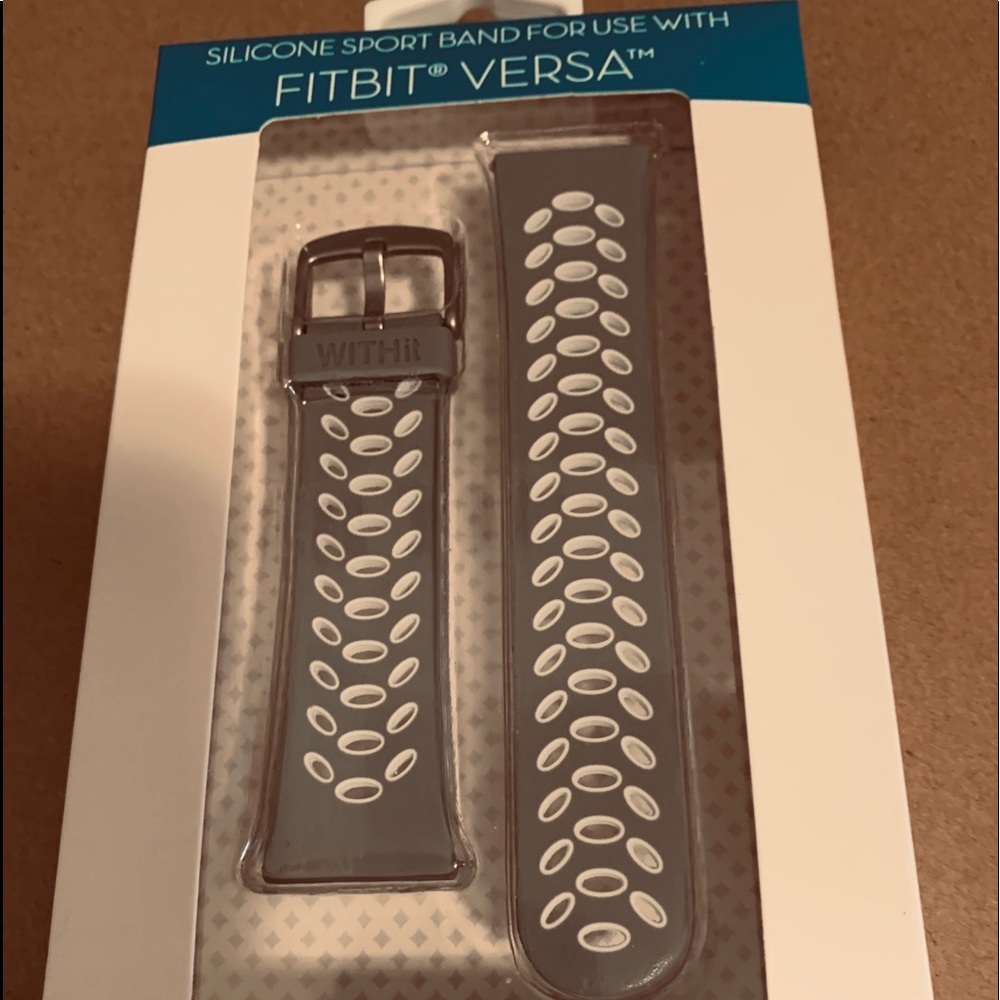Brand new band for a Fitbit versa. Gray and white